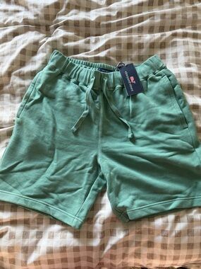 Vineyard Vines Starboard Green Drawstring Terry Shorts